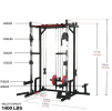1400 pound capacity power rack LAT pull-down weight storage rack power cage home and garage gym full body workout multiple accessories squat rack for
