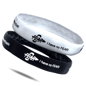 Fear0 Non-Slip I Have No Fear Soccer Gym Basketball Running Headband #MeToo Women/Girls (size: 2pk)