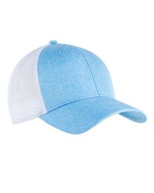 Big Accessories BA540P Sport Ponytail Trucker (Color: HTH LT BLU/ WHT, size: OS)