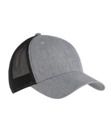 Big Accessories BA540P Sport Ponytail Trucker (Color: LT GREY/ BLACK, size: OS)
