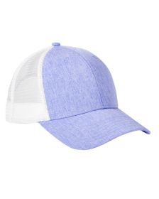 Big Accessories BA540 Sport Trucker Cap (Color: HTHR PURPLE/ WHT, size: OS)