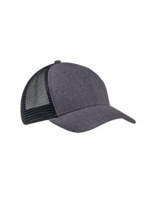 Big Accessories BA540 Sport Trucker Cap (Color: BLACK/ BLACK, size: OS)